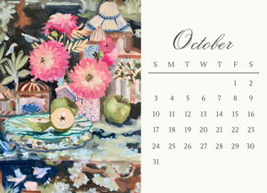 Chinoiserie 2027 Desk Calendar