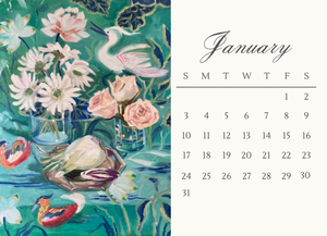 Chinoiserie 2027 Desk Calendar