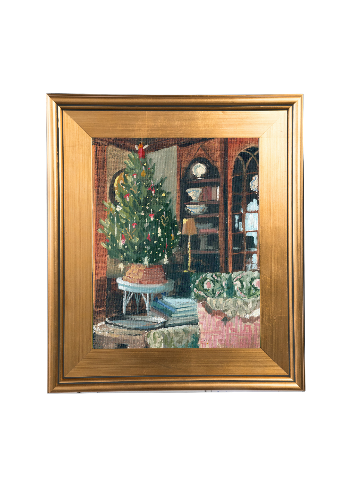 A Country Christmas Original Oil Painting