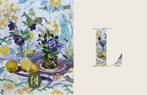 Custom chinoiserie monogram notecards