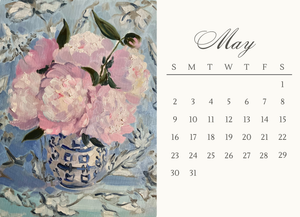 Chinoiserie 2027 Desk Calendar