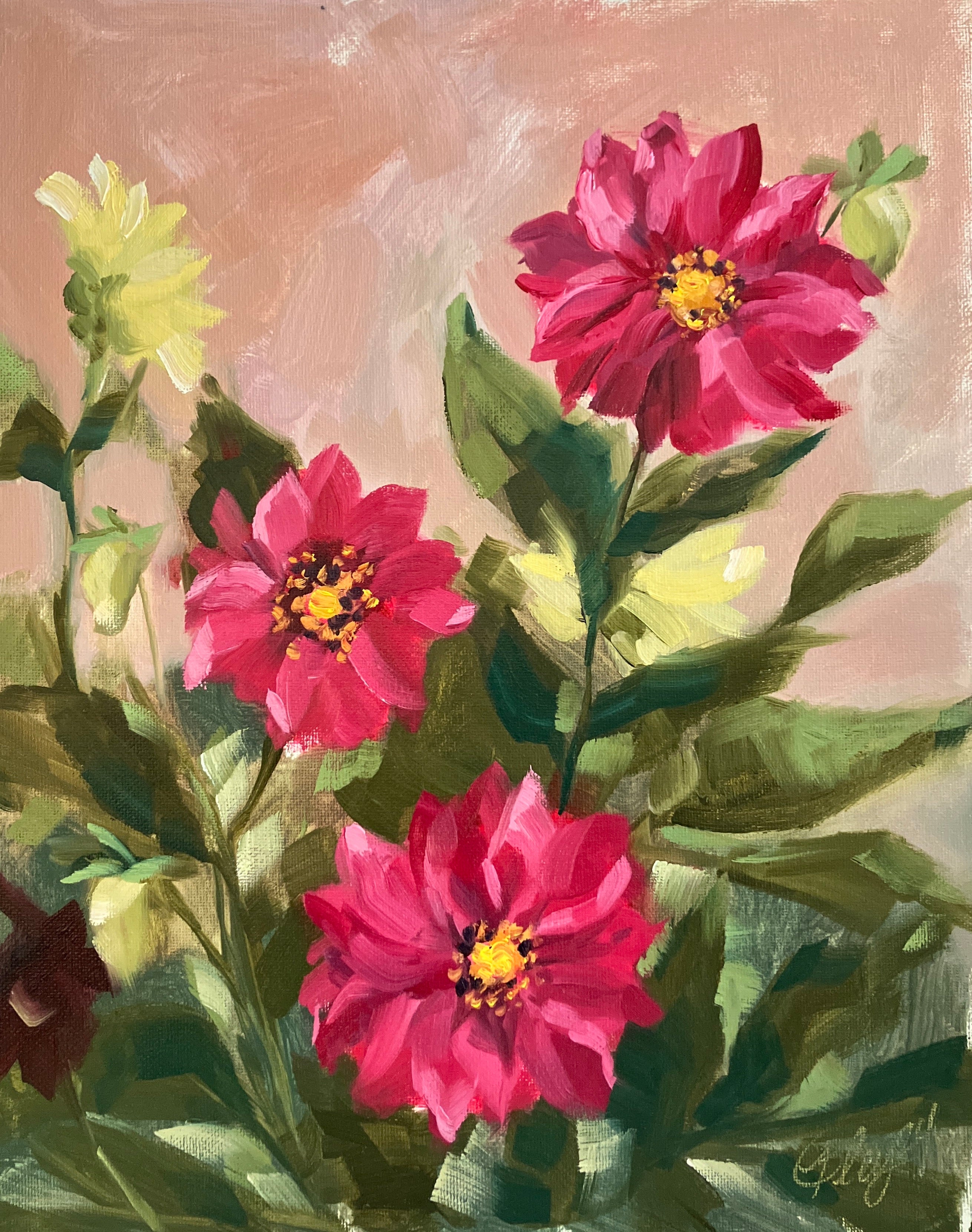 Deep Dahlias