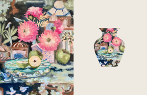 Chinoiserie Vase Notecards - Set of 8