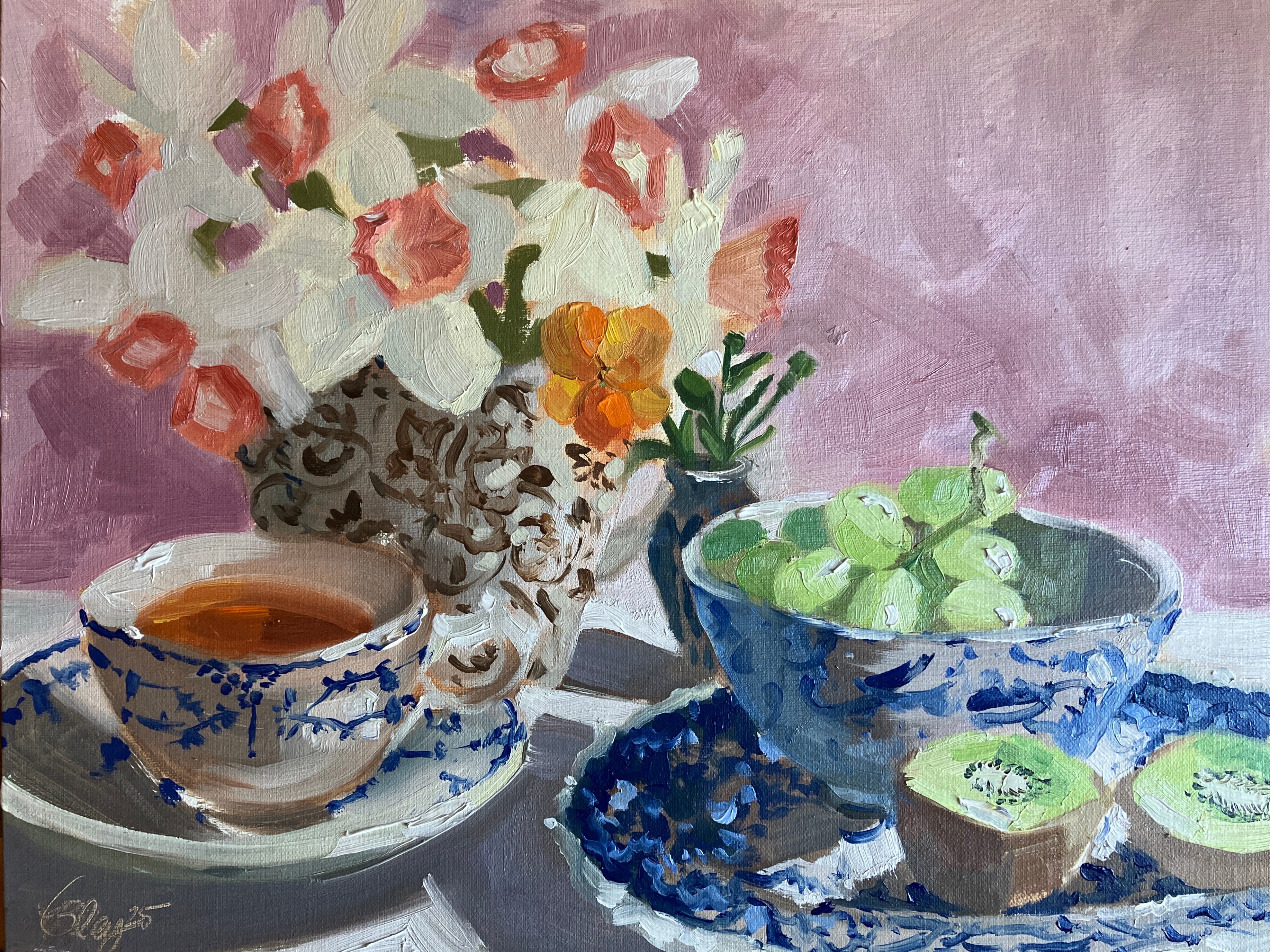 Soft Daffodil Tea Time