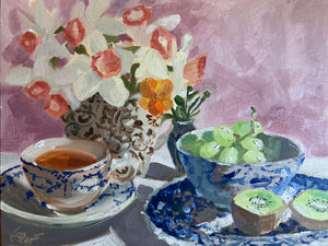 Soft Daffodil Tea Time