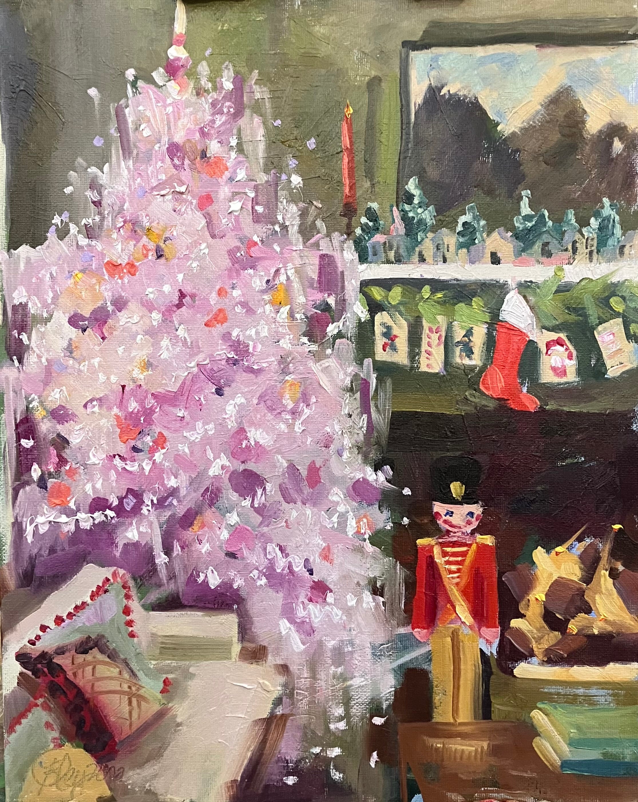 Framed Giclee Print - A Very Vintage Christmas