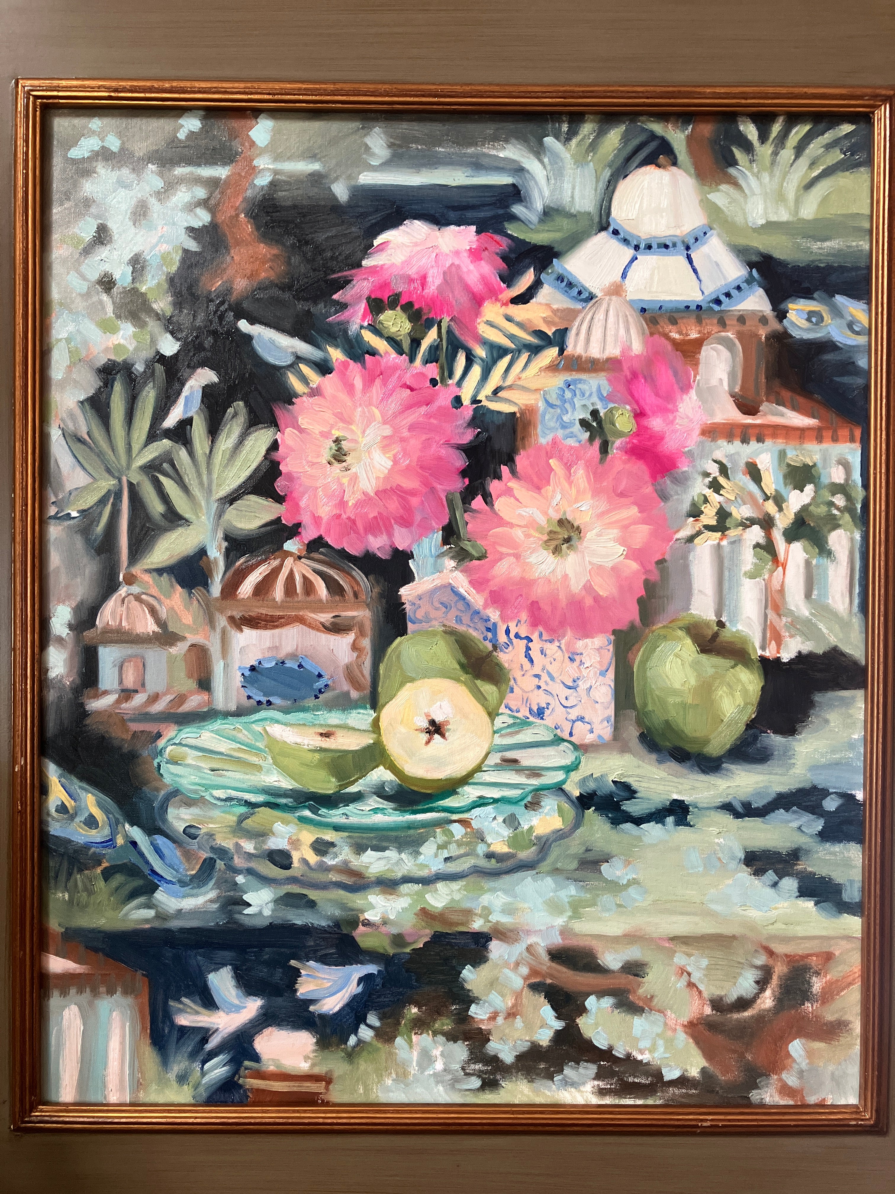 Grannies and Dahlias in the Mystic Garden