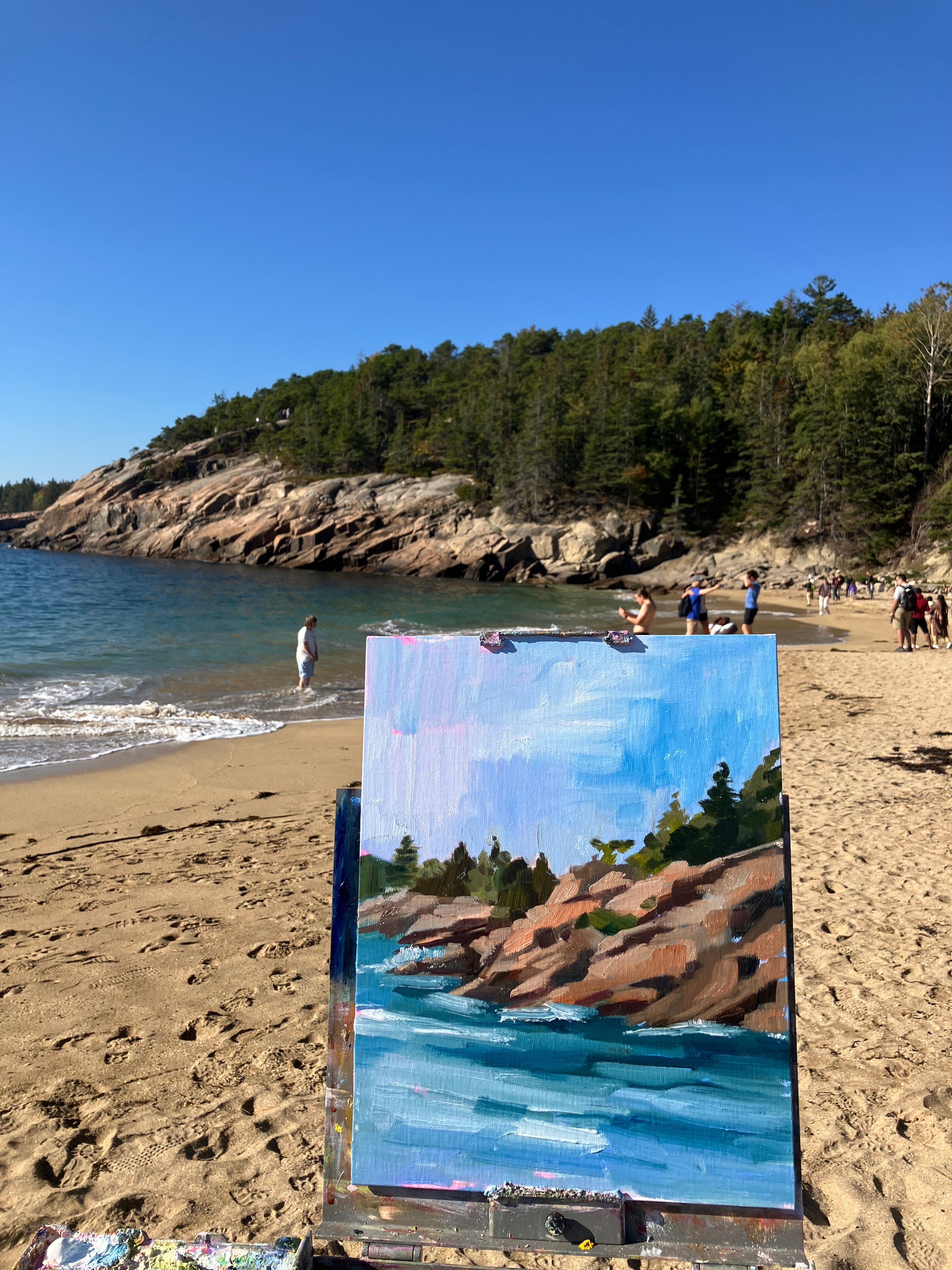 Sand Beach Towards Thunderhole, Acadia National Park, Maine