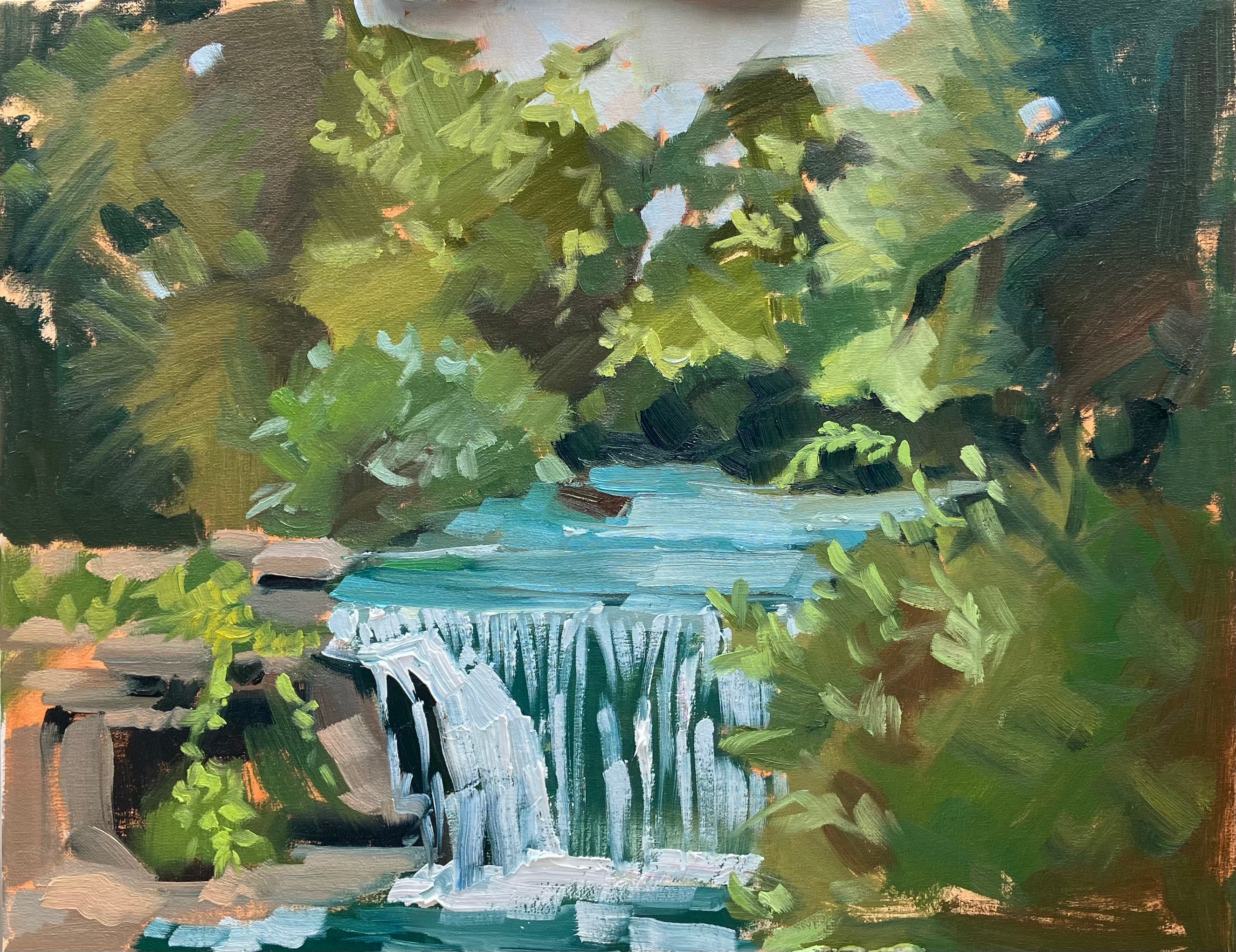 Cedar Cliff Falls Original Oil Painting