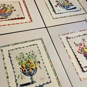Custom matting for gouache on paper
