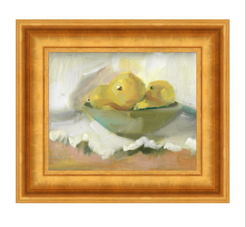 Lemons Painting Print