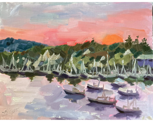 Sunset Over Northeast Harbor, Maine
