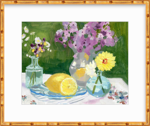 Wild Phlox and Lemons Print