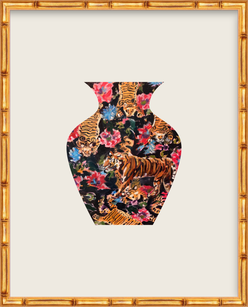 Tiger Eye Vase Print